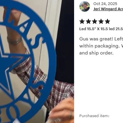 Dallas Cowboys LED Football Sign