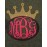 3-Letter Crown Monogram Door Hanger – Wood Home Décor