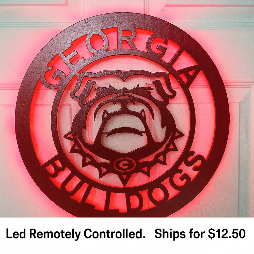 Georgia Bulldogs Football 15.5" LED 