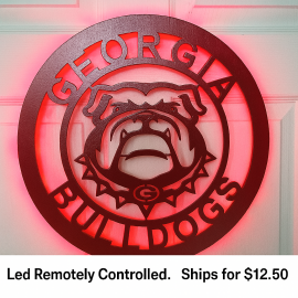 Georgia Bulldogs Football 15.5" LED 