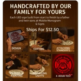 Georgia Bulldogs Football 15.5" LED 