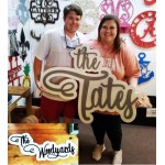  Name Sign -  The Family Name Sign Painted with Backer-Custom Names 36" 