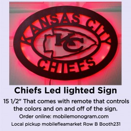 Kansas City Chiefs Football 15.5" LED 