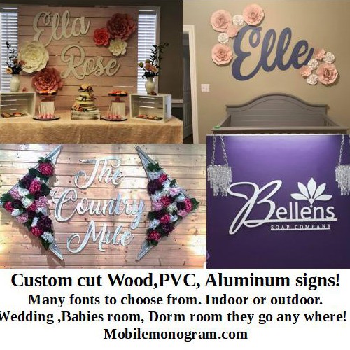 Name Sign – Wooden Nursery  Sign