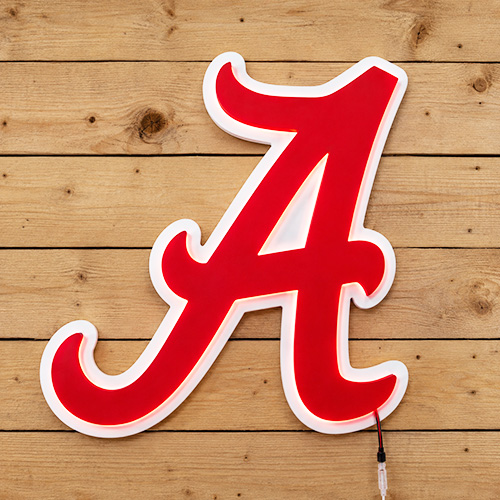 Alabama Crimson Tide A LED Lighted Sign
