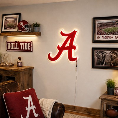 Alabama Crimson Tide A LED Lighted Sign