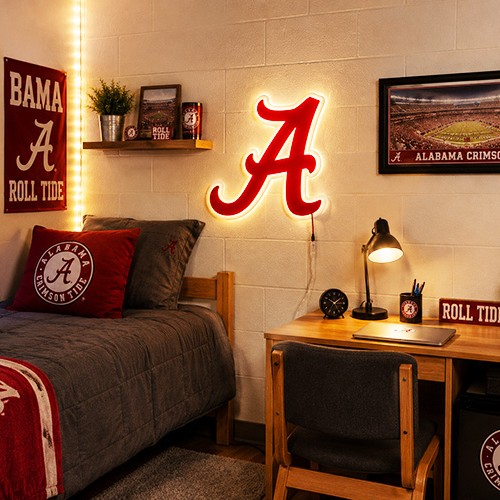 Alabama Crimson Tide A LED Lighted Sign