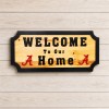 Alabama Welcome Wood Sign – Hand-Carved Home Decor