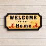 Alabama Welcome Wood Sign – Hand-Carved Home Decor