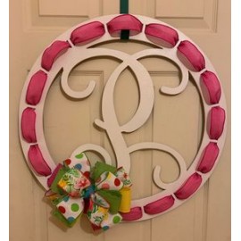 Circle Ribbon Vine 24 inch - Door Hanger- Home Décor 