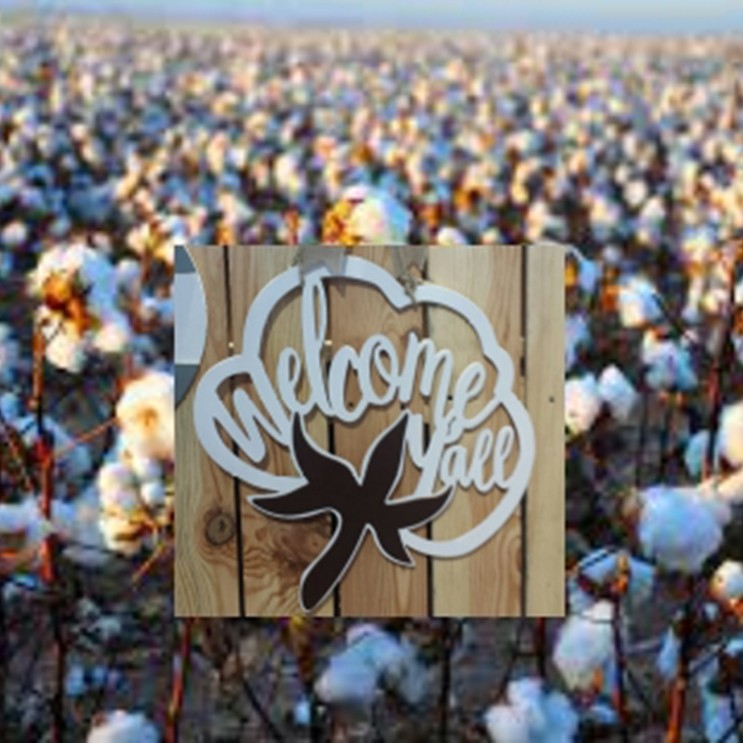 Cotton Wreath Front Door Hanger – Fall Decor