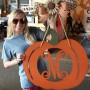 Pumpkin Letter Door Hanger