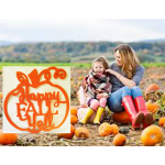 Fall Ya'll Pumpkin -Name Sign-Door Hanger-Wood Pumpkin