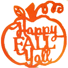 Fall Ya'll Pumpkin -Name Sign-Door Hanger-Wood Pumpkin