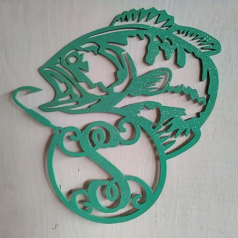 Fish Hook Letter Door Hanger