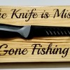 Fishing and Hunting Sign with Optional Knife