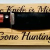 Fishing and Hunting Sign with Optional Knife