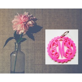 Monogram Key Chain-wedding-gift shop-Free Shipping!  