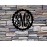 Scalloped 3-Letter Monogram Door Hanger – Wood Sign
