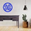 Scalloped 3-Letter Monogram Door Hanger – Wood Sign