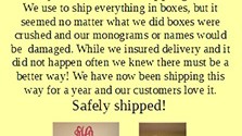 The Best Way to Ship a Wooden Monogram