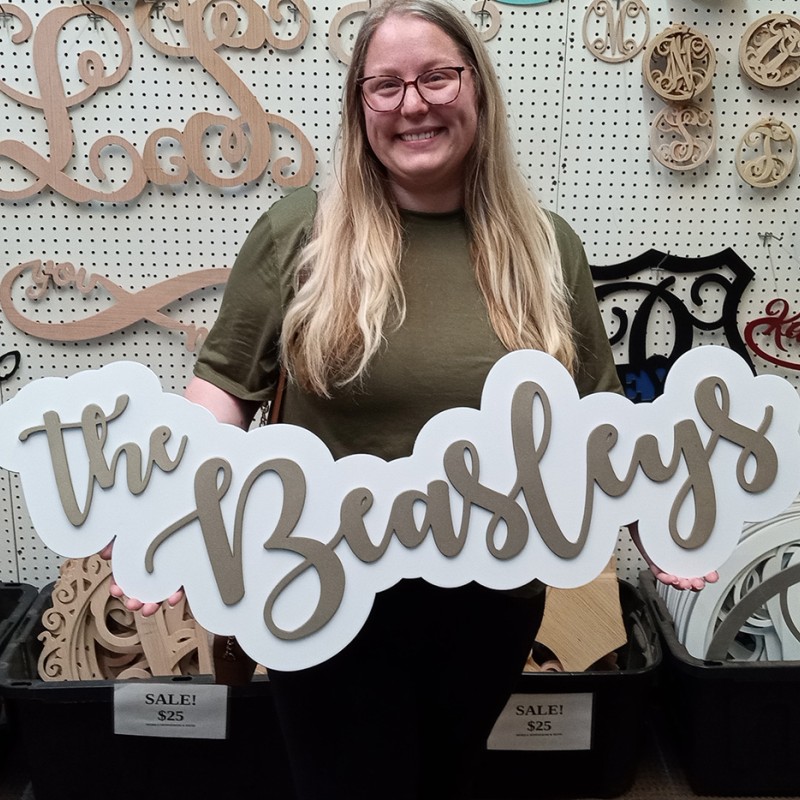 Family or Baby Name Sign
