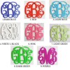 Mirror Monogram Car Charm
