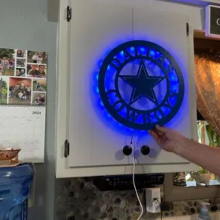 Dallas Cowboys LED Football Sign