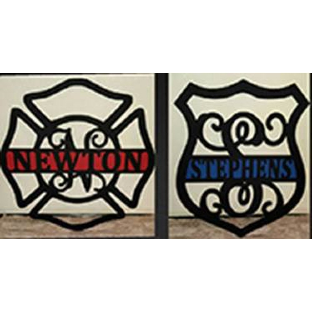 Firefighter Monogram | Police Monogram 24" $45