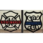 Firefighter Monogram | Police Monogram 24" $45