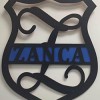 Firefighter or Police Monogram Sign – 24 Inch