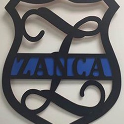 Firefighter or Police Monogram Sign – 24 Inch
