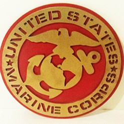 U.S. Navy or Marine 3D Plaque – 12 Inch