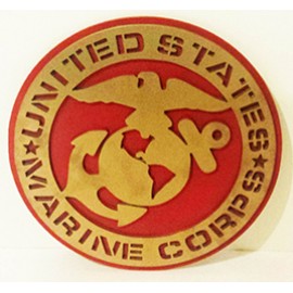 U.S. Navy 3d Plaque 12" & Marine 3d Plaque 12"