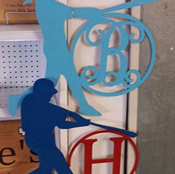 Baseball Player or Softball Girl Door Hanger – 24 Inch