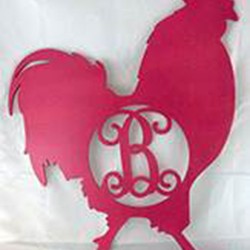 Chicken Letter Door Hanger