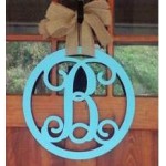 Circle Door Hanger-Door Hanger- Wood circle door hanger