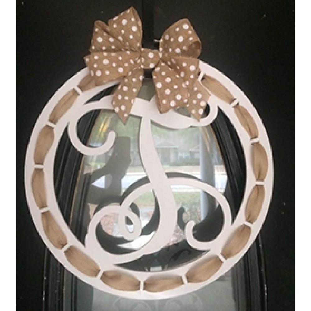 Circle Ribbon Vine 24 inch - Door Hanger- Home Décor 