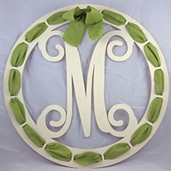 Circle Ribbon Vine Door Hanger