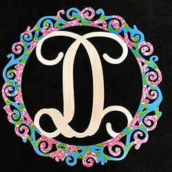 Curly Letter Door Hanger