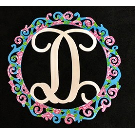Curly Letter -Door Hanger