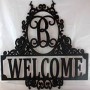 Curly Welcome Door Hanger – 24 Inch