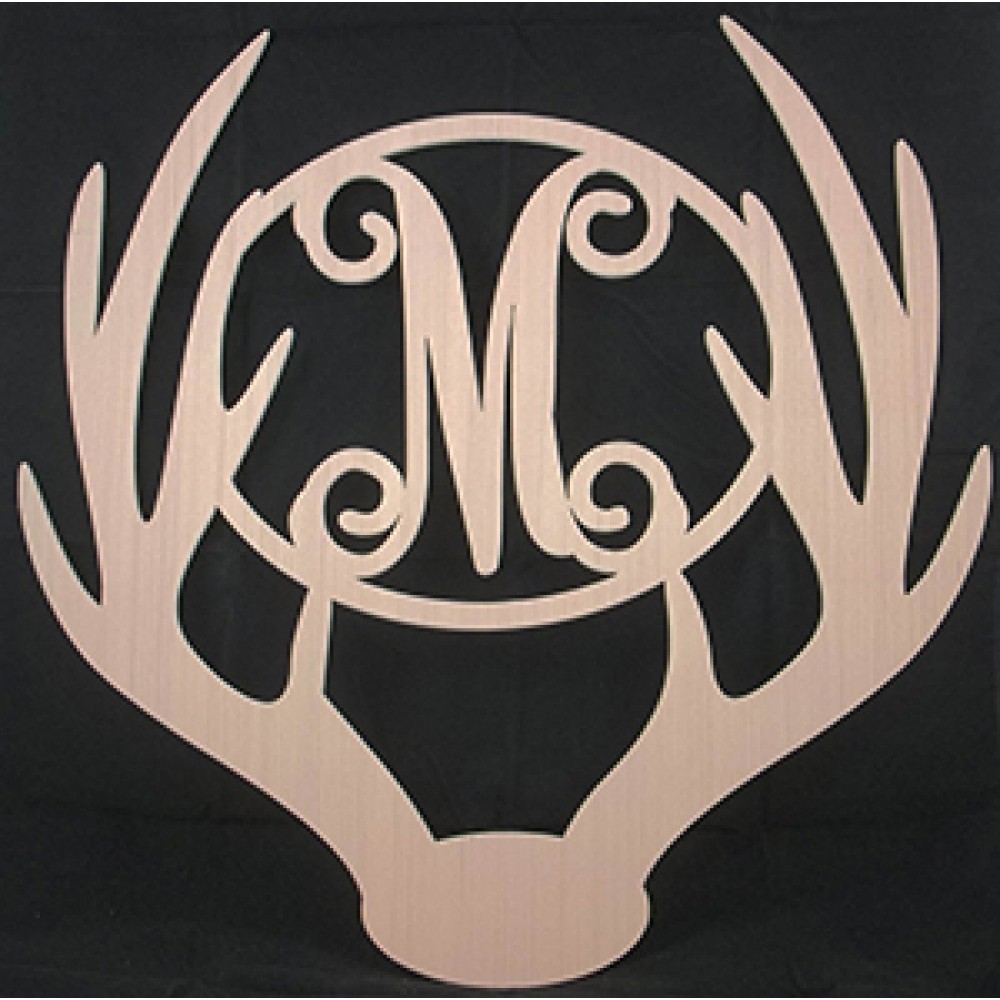 Personalized  Antler with Letter 24"