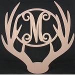 Personalized  Antler with Letter 24"