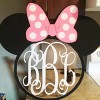 Mickey & Minnie Mouse Monogram Nursery Sign