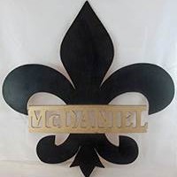 Fleur-de-Lis Name Sign