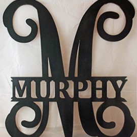 Monogram Letter with Personalized Name