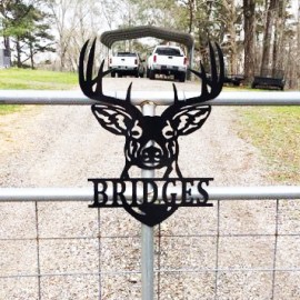 Buck Head Name Sign