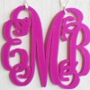 Mirror Monogram Car Charm