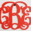 Mirror Monogram Car Charm